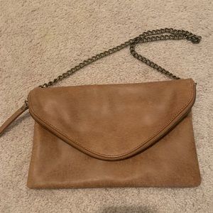 J Crew leather clutch/Crossbody